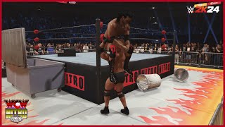 Request WWE 2K24  US Title quot Dumpster Matchquot  Scott Hall vs Goldberg [upl. by Aliuqahs]