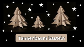 Tannenbaum basteln Weihnachtsbaum falten Origami Tannenbaum DIY Tannenbaum ganz einfach [upl. by Mitzi340]