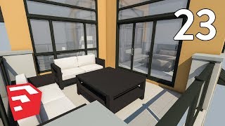 PATIO FURNITURE  Dramatic Contemporary House Pt 23 [upl. by Ennaitsirhc]