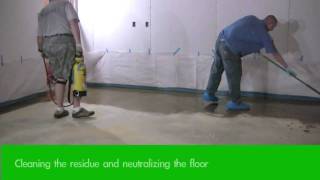 How to Acid Stain Concrete Floors  Staining Step 2 [upl. by Nivk]