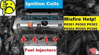 How To Fix A Misfire Code with Basic Hand Tools  P0300 P0301 P0302 P0303 P0304 [upl. by Mcclish]