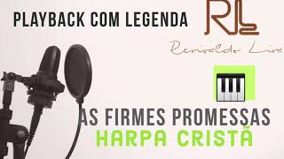 As firmes promessas  Playback Tom Masculino G Harpa CRISTÃ [upl. by Helbonnas]