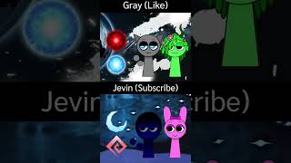 Gray or Jevin  incredibox sprunkiedit music shorts fyp sprunki sprunkiincredibox [upl. by Alomeda505]