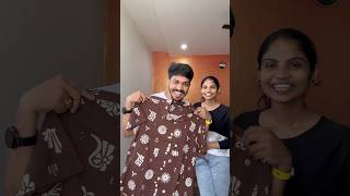 Pranking husbands with same shirt 😍 aswathyamarnath shorts [upl. by Trebbor]