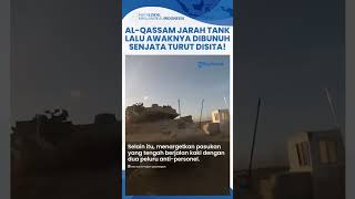 Kronologi Tank Merkava Dijarah lalu Awaknya Dibunuh Brigade AlQassam Senapan Mesin Disita [upl. by Jaquith69]