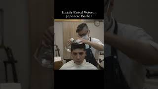 Full grooming experience at a highly rated Japanese barbershop barber asmr scissors [upl. by Inez]