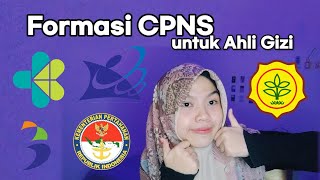 Formasi CPNS untuk Ahli Gizi  8 Kementerian dan Instansi [upl. by Asserat]