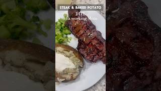 DITL OF A WORKING MOM  STEAK amp BAKED POTATO 🥩🥔 momtok ditl workingmomlife dinner momlife [upl. by Yerhcaz]