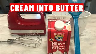 Very Easy Homemade Butter Recipe  How To Make Butter From Heavy Cream At Home Step By Step [upl. by Dadelos282]