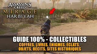 Assassins Creed Mirage  GUIDE 100  Harbiyah Coffres Livres Énigme Objets Récits Site [upl. by Woodcock]