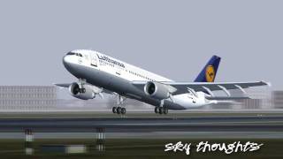 Lufthansa A300  Gettin Outta London Heathrow [upl. by Areyk]