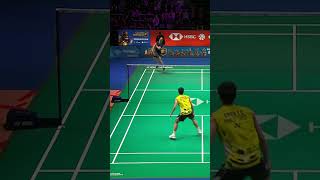 Lightningfast reactions from Alex Lanier shorts badminton BWF [upl. by Atnwahs]