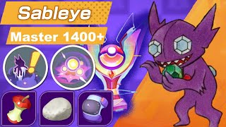 Pokemon Unite  Master 1400  SoloQ Sableye  Season 22  Gold Badge So Im Bad Now Live Commentary [upl. by Nannie482]