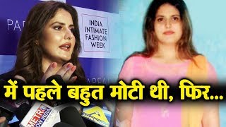 I Was Very FAT As A Teenager Says Zarine Khan At Plus Size Fashion Show [upl. by Linnea555]