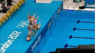 London Olympics 2012 Synchronized Swimming  Team China [upl. by Dominy]