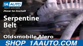 How To Replace Serpentine Belt 9904 Oldsmobile Alero [upl. by Wie459]