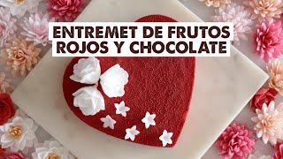 Dekora  RECETA ENTREMET CORAZÓN DE SAN VALENTÍN  Receta especial Día de los Enamorados  Tartas [upl. by Tema]