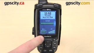 Garmin GPSMAP 64 Series Adjusting Screen Brightness with GPS City [upl. by Laaspere709]