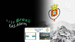 1755 Brazil 1755 Portugal Monsterrat Los Rios Chile and Belgium Air Raid Siren EAS Alarms SPR [upl. by Gladstone]