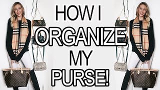 HOW I ORGANIZE MY PURSE NEVERFULL MM  AM I TAKING MY HUSBANDS NAME [upl. by Shumway]