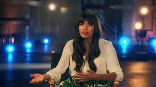 The Good Place Season 3 Premiere  Jameela Jamil  quotTahaniquot Soundbites  SocialNewsXYZ [upl. by Suiravaj]