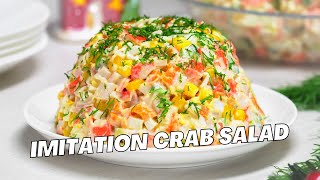 Crab Salad with Imitation Crab  Surimi Salad  Imitation Crab Salad Recipe by Always Yummy [upl. by Jaine]