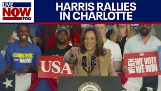 FULL SPEECH Harris campaigns in battleground North Carolina  LiveNOW from FOX [upl. by Sherburn]