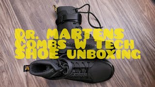 Dr Martens Combs W Tech  Shoe Unboxing [upl. by Elok]