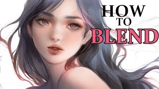 MediBang Blending Tutorial  how to make a brush [upl. by Schargel]