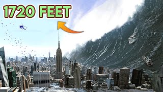 7 BIGGEST TSUNAMI WAVES IN HISTORY  NATURAL DISASTERS CAUGHT ON CAMERA [upl. by Teddi]