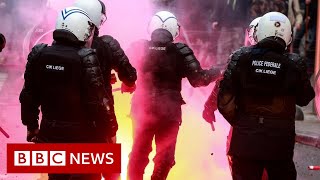 Austria back in lockdown despite protests  BBC News [upl. by Napra474]