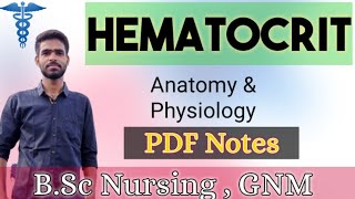 Hematocrit in hindi Hematocrit pcv in Hindi Hematocrit test full explanation in HindiPDF notes [upl. by Domonic224]