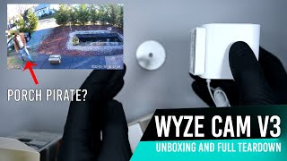 Wyze Cam V3 Unboxing and Teardown  Mine died whats inside [upl. by Naerda]