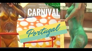 Popular street Carnival in Loule on the Algarve Portugal [upl. by Yrtneg]