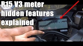 R15 V3 hidden features of meter explained  IAMABIKER [upl. by Ahsiryt]