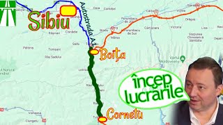 Autostrada A1 Sibiu  Pitești Secțiunea 2 Boița  Cornetu Încep lucrările [upl. by Yatnod189]