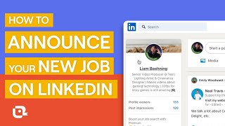 How to Announce Your New Job on LinkedIn [upl. by Thornie366]