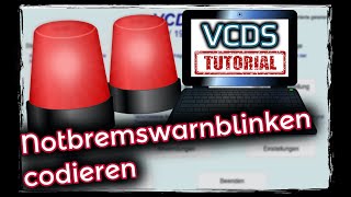 VCDS Zentralelektrik Golf VI codieren Beispiel Notbremswarnblinken über Blinker aktiv Golf 6 [upl. by Tomkiel67]