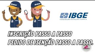 COMO FAZER a INSCRIÇÃO de RECENSEADOR do IBGE 2021 PEDINDO ISENÇÃO ou PAGANDO BOLETO SEM ERROS [upl. by Nihs]