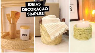 Ideias INCRÍVEIS com CORDA de SISAL  DIY DECORAÇÃO  ARTESANATO  FAÇA VOCÊ MESMO [upl. by Rafaellle]