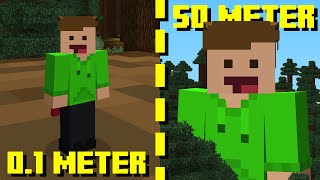 Om man kunde ÄNDRA STORLEK i Minecraft [upl. by Fang]