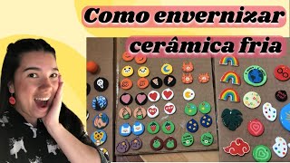 aprenda a envernizar peças de cerâmica fria  Tutorial  DIY [upl. by Atinav]