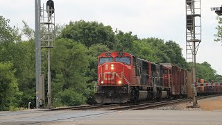 CN L521 with SD75I Leader Springfield MI [upl. by Nednal]