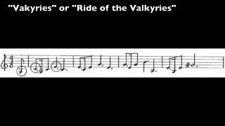 Wagner Leitmotives  48  Valkyries or Ride of the Valkyries [upl. by Ekle]