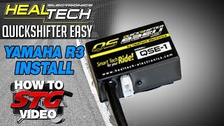 How to Install a HealTech Yamaha YZFR3 1517 QuickShifter Easy from Sportbiketrackgearcom [upl. by Slen]