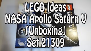 Unboxing LEGO NASA Apollo Saturn V Rakete Ideas Set 21309 Review deutsch Teil 1 [upl. by Weismann439]