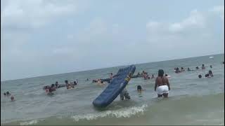 Muita gente na praia do Recreio Saubara Bahia [upl. by Nowahs]