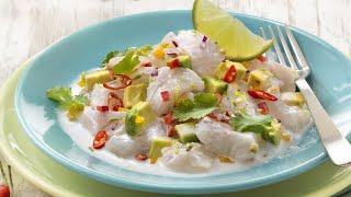 Recette  Ceviche de dorade avocat coco [upl. by Carvey]