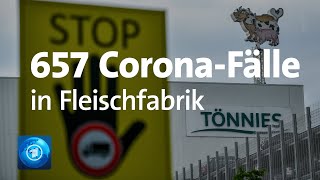 CoronaAusbruch in TönniesSchlachtbetrieb in NRW [upl. by Tennos257]