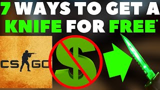 7 Ways To Get A FREE CSGO KNIFE Super FAST In 2023 [upl. by Delcine]